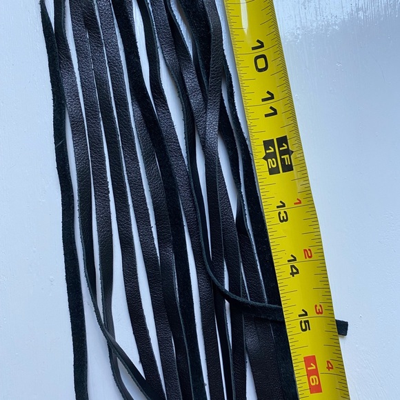 Leather barrette clip ponytail holder - Picture 4 of 6